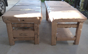 Non Portable Tables Packaged to send
